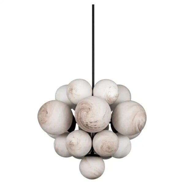 Suspension Nova en grappe de globes en verre par Schwung