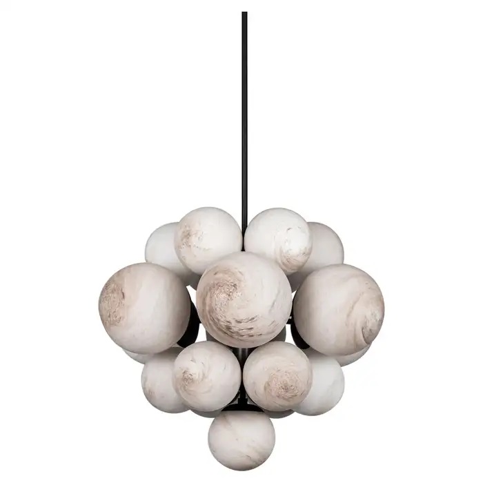 Suspension Nova en grappe de globes en verre par Schwung