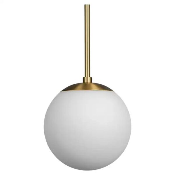 Suspension Globe Single avec diffuseur en verre par Schwung