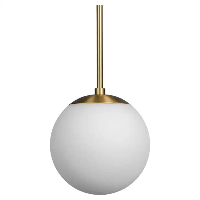 Suspension Globe Single avec diffuseur en verre par Schwung