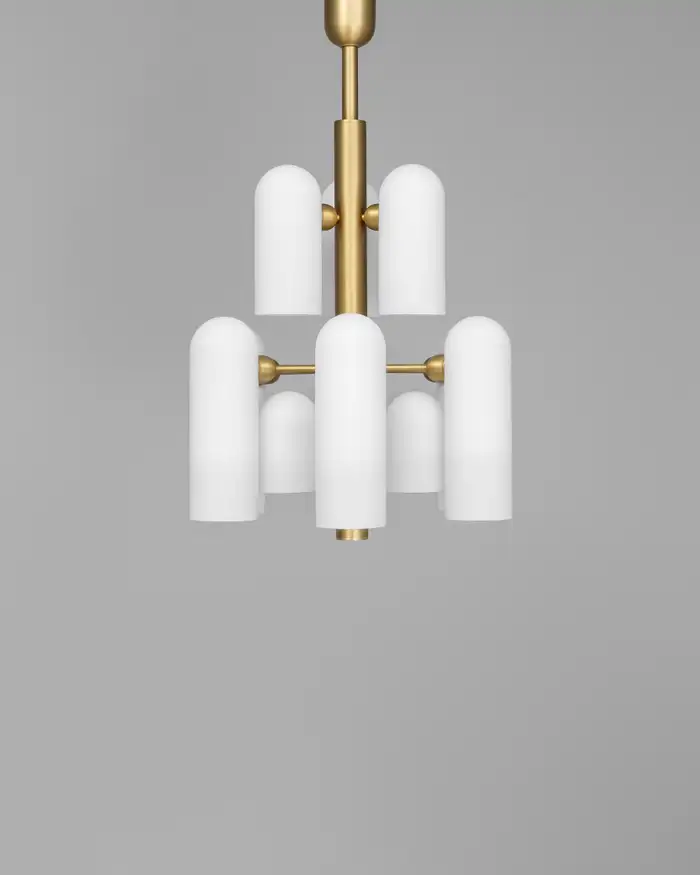Suspension Odyssey 12 en verre opale par Schwung Suspension Odyssey 12 en verre opale par Schwung – Image 5