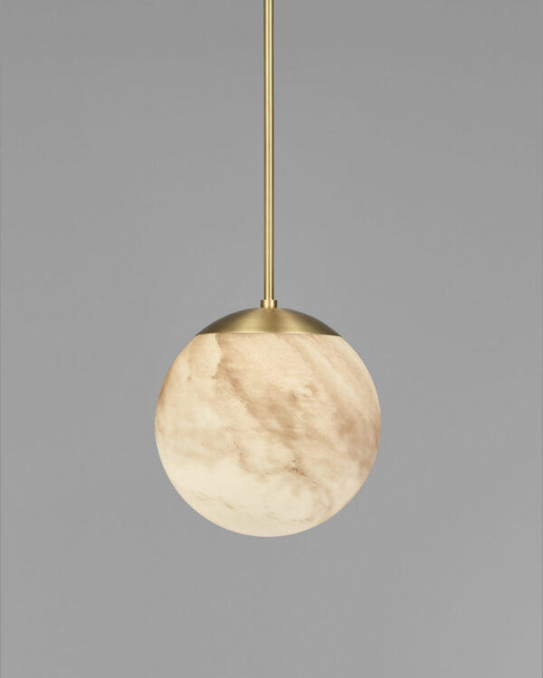 Suspension Globe Marble Single en verre effet marbre par Schwung – vue 2