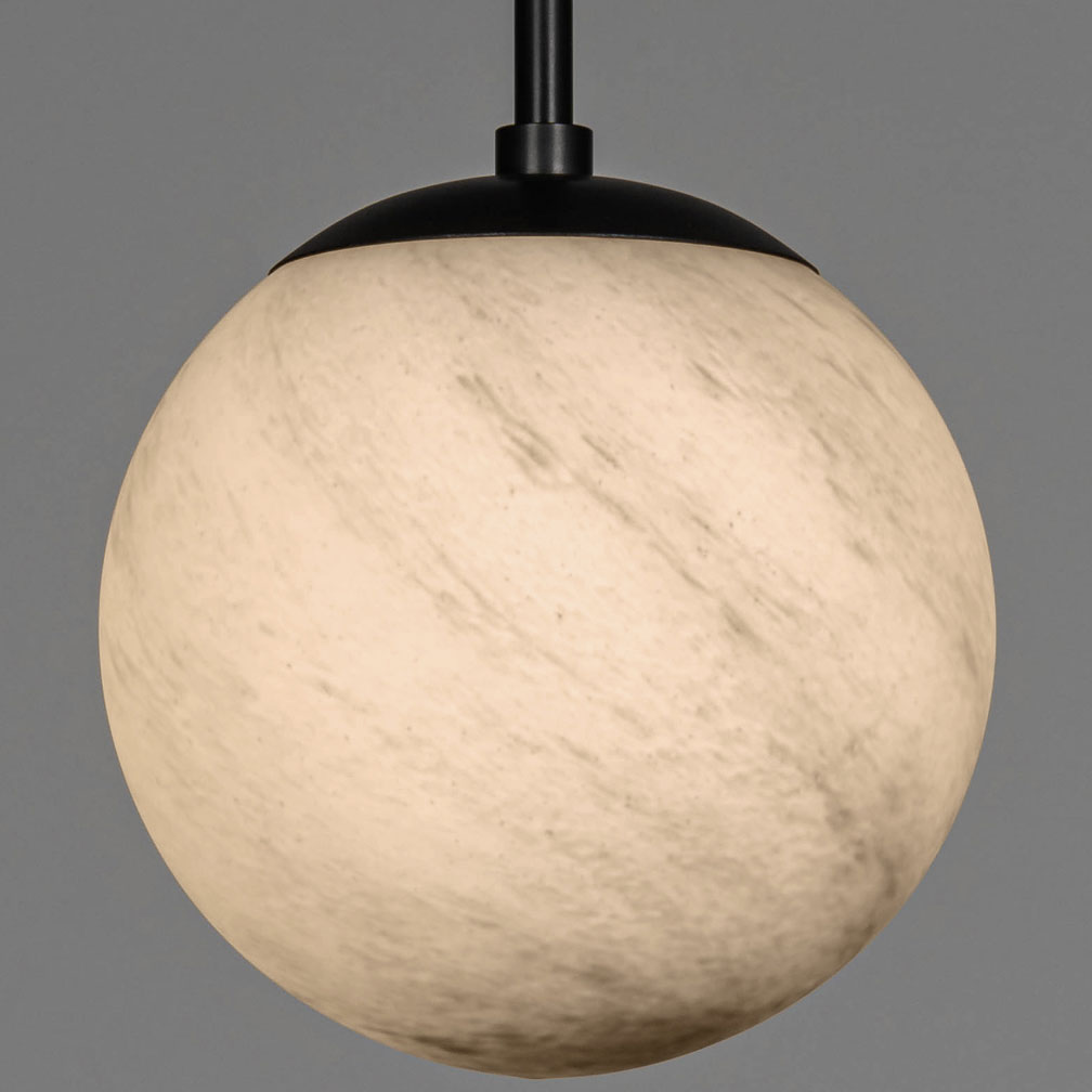 Suspension Globe Marble Single en verre effet marbre par Schwung Suspension Globe Marble Single en verre effet marbre par Schwung – Image 6