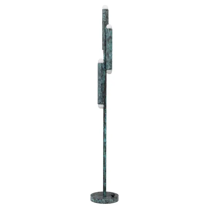 Lampadaire Vesta à structure cannelée avec diffuseurs aux extrémités par Schwung