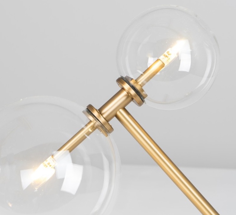 Lampe à poser Zosia avec 2 globes en verre soufflé par Schwung Lampe à poser Zosia avec 2 globes en verre soufflé par Schwung – Image 10