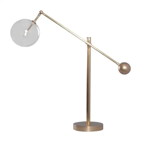 Lampe à poser Milan articulé avec 1 globe en verre par Schwung