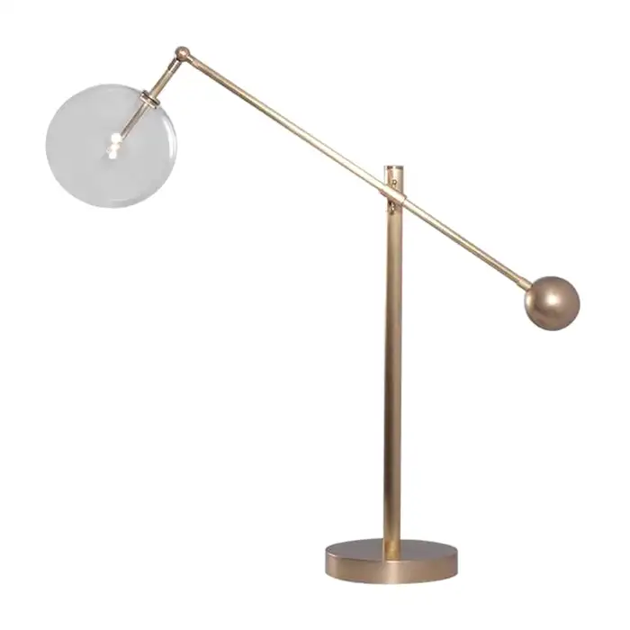 Lampe à poser Milan articulé avec 1 globe en verre par Schwung