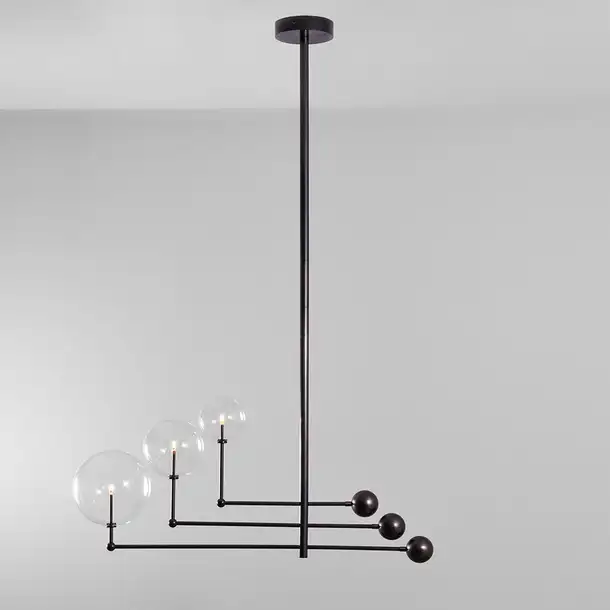 Suspension Universe à bras articulés et globes en verre par Schwung Suspension Universe à bras articulés et globes en verre par Schwung – Image 3