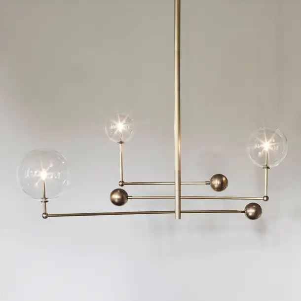 Suspension Universe à bras articulés et globes en verre par Schwung Suspension Universe à bras articulés et globes en verre par Schwung – Image 10