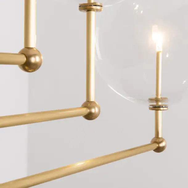 Suspension Universe à bras articulés et globes en verre par Schwung Suspension Universe à bras articulés et globes en verre par Schwung – Image 9