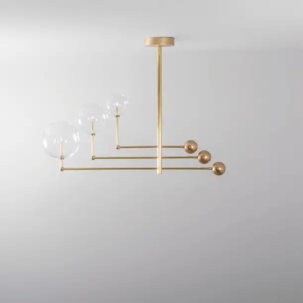 Suspension Universe à bras articulés et globes en verre par Schwung Suspension Universe à bras articulés et globes en verre par Schwung – Image 6
