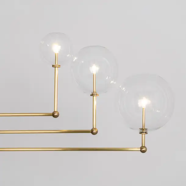 Suspension Universe à bras articulés et globes en verre par Schwung Suspension Universe à bras articulés et globes en verre par Schwung – Image 8