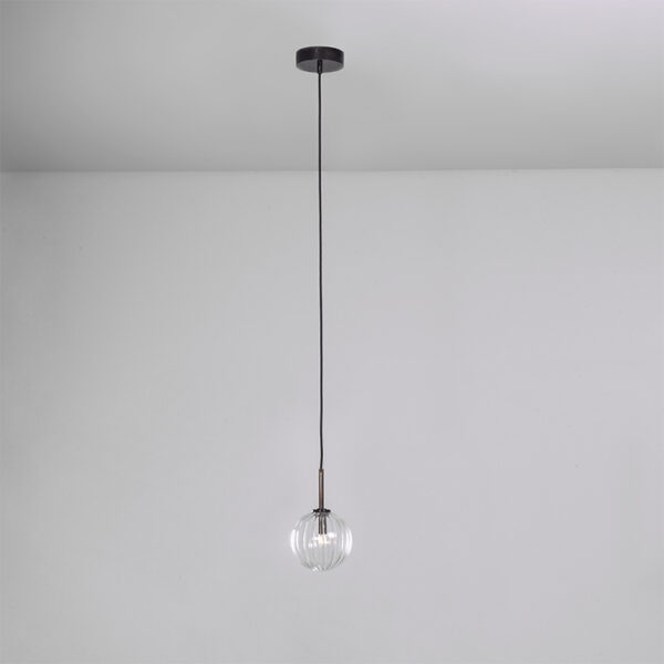 Suspension Glass Globe Clear minimaliste en verre transparent par Schwung – vue 2