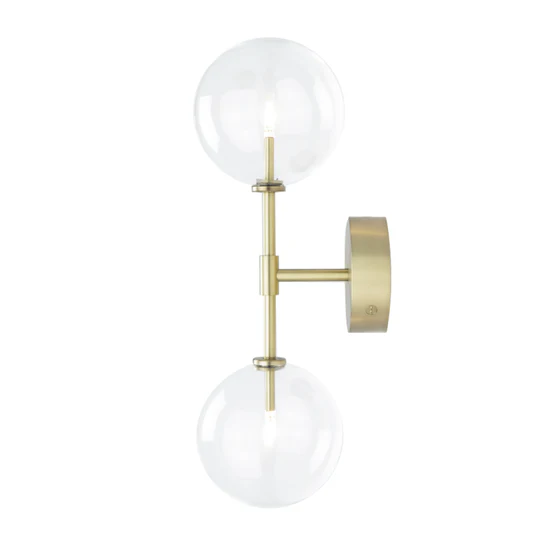 Applique murale Dawn Dual à double globe en verre par Schwung