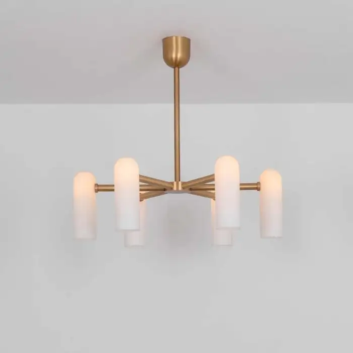 Suspension Odyssey Ronde à diffuseurs en verre opale par Schwung Suspension Odyssey Ronde à diffuseurs en verre opale par Schwung – Image 6