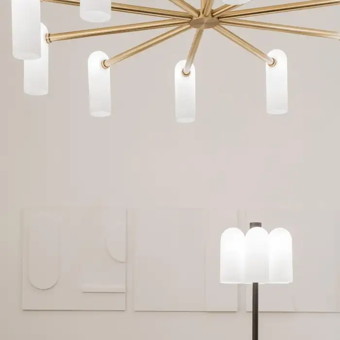 Suspension Odyssey Ronde à diffuseurs en verre opale par Schwung Suspension Odyssey Ronde à diffuseurs en verre opale par Schwung – Image 8