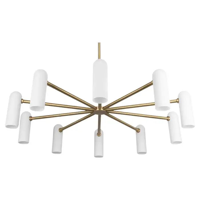 Suspension Odyssey Ronde à diffuseurs en verre opale par Schwung Suspension Odyssey Ronde à diffuseurs en verre opale par Schwung – Image 3