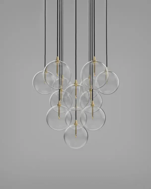 Suspension Cluster 13 à structure en grappe de globes par Schwung – vue 2
