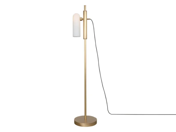 Lampadaire Odyssey avec tête lumineuse coulissante par Schwung
