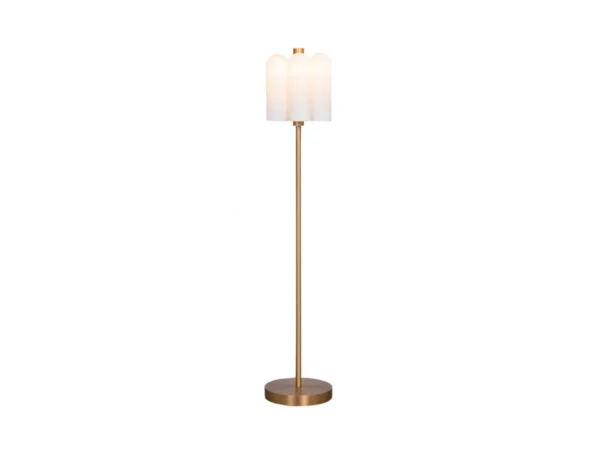 Lampadaire Odyssey 6 diffuseurs en verre opalin par Schwung