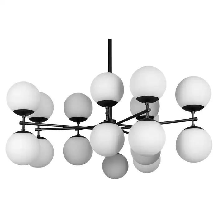 Suspension Zodiac à effet constellation avec globes en verre par Schwung