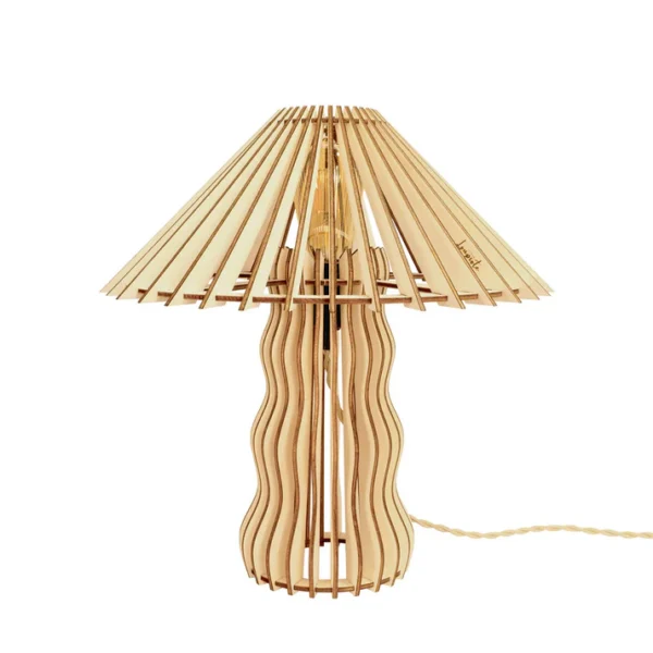 Lampe en bois : lampes à poser, lampadaires et luminaires Lampe à poser artisanale Alice en bois x Atelier Loupiote