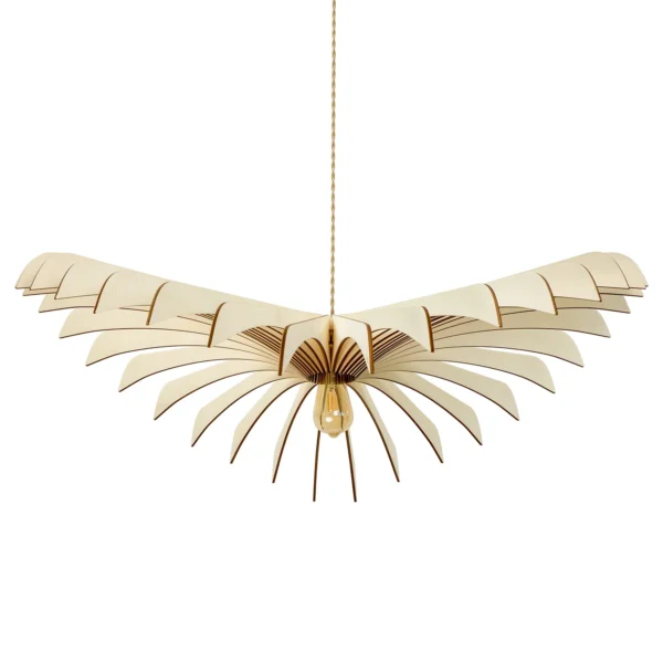Suspension bois design Aigle x Atelier Loupiote – vue 2