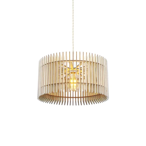 Suspension en bois ajourée Apollon x Atelier Loupiote – vue 2