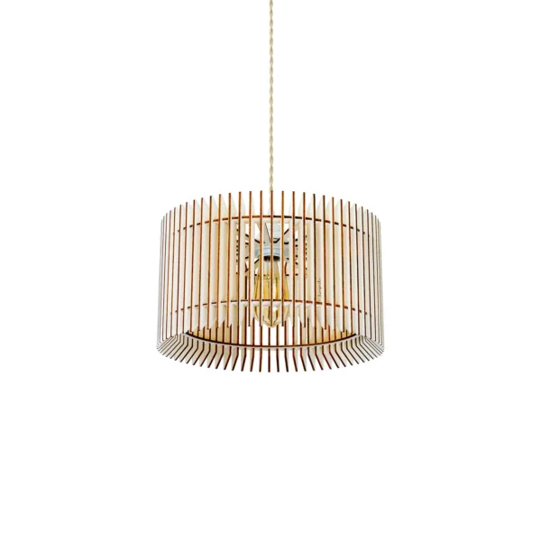 Suspension en bois ajourée Apollon x Atelier Loupiote