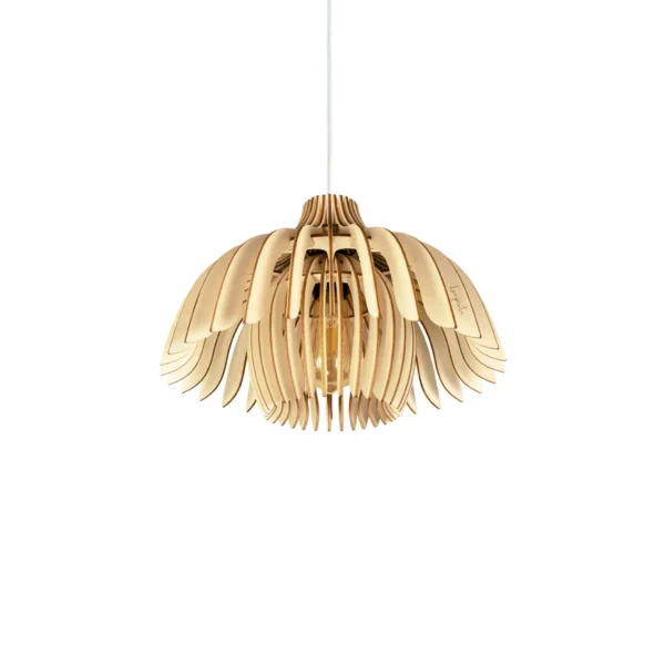 Suspension bois florale Tullia x Atelier Loupiote – vue 2