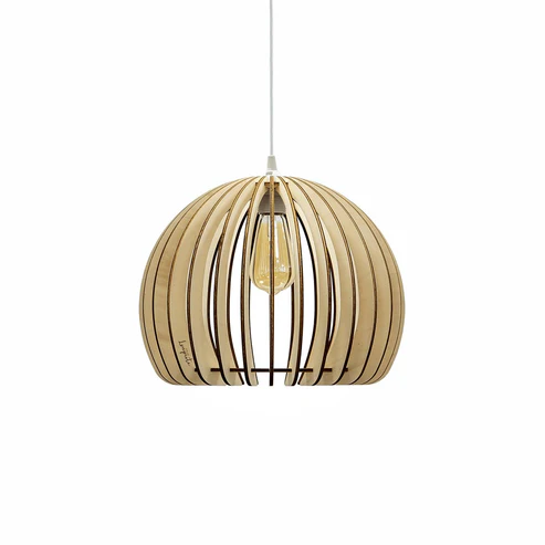 Suspension artisanale Atlas en bois x Atelier Loupiote