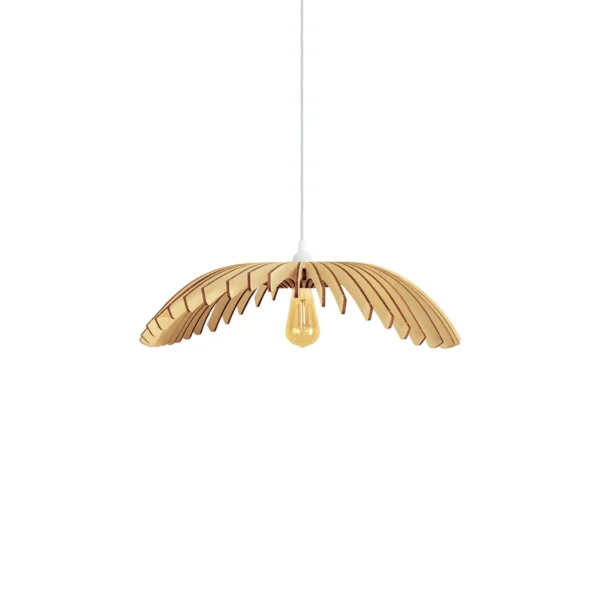 Suspension bois design Cygne x Atelier Loupiote – vue 2