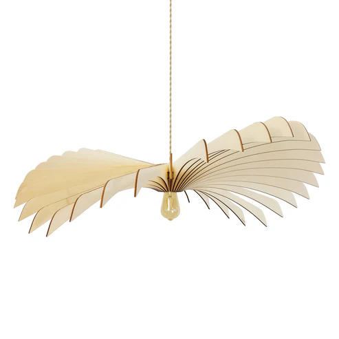 Suspension bois design Aigle x Atelier Loupiote