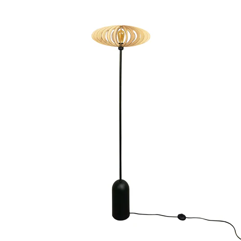 Lampadaire minimaliste en bois Mini Néo x Atelier Loupiote