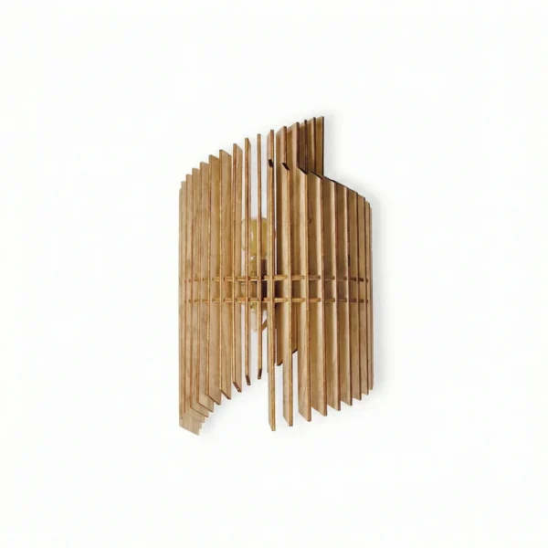 Applique murale Opale en lames de bois au design contemporain x Atelier Loupiote