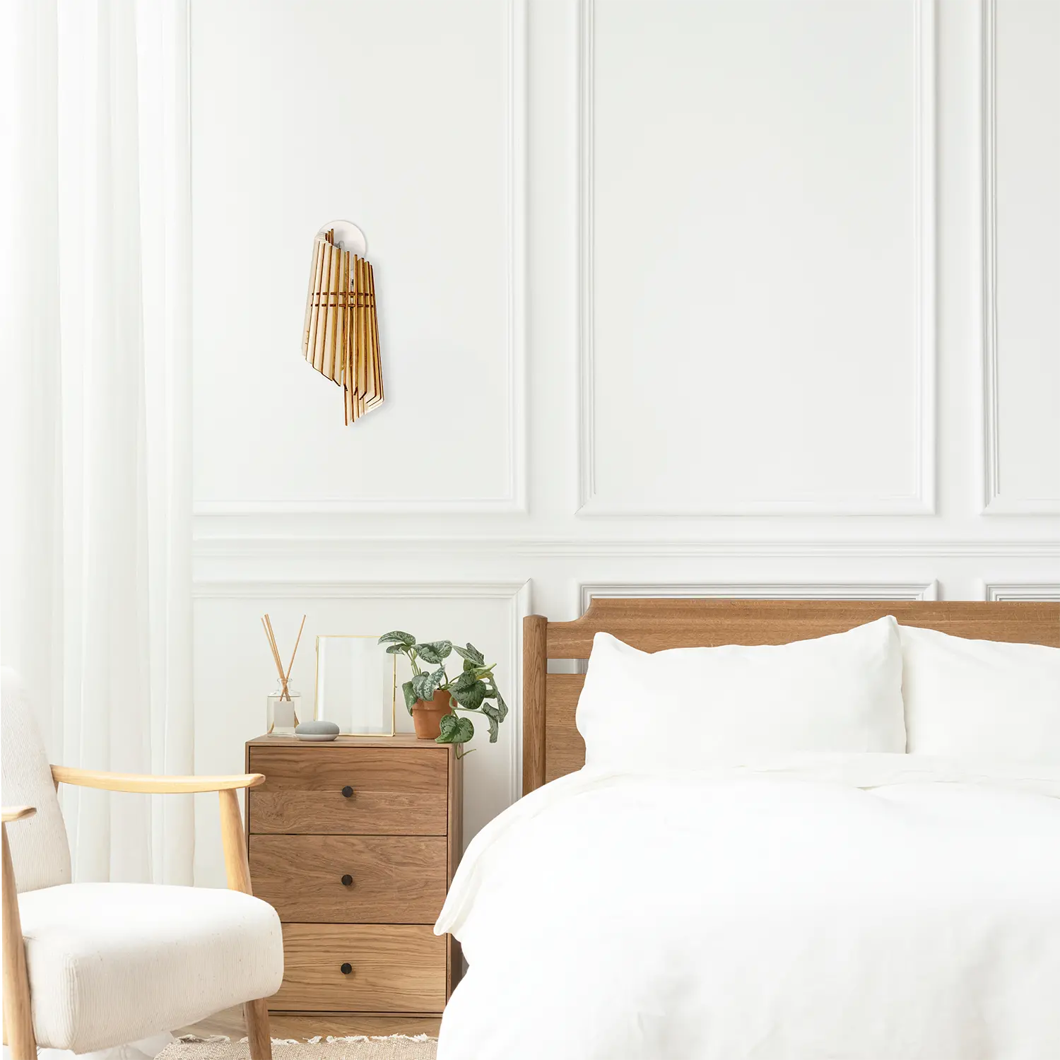 Applique fine en bois Perle au design contemporain x Atelier Loupiote Applique fine en bois Perle au design contemporain x Atelier Loupiote – Image 8