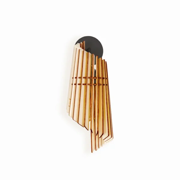 Applique fine en bois Perle au design contemporain x Atelier Loupiote – vue 2