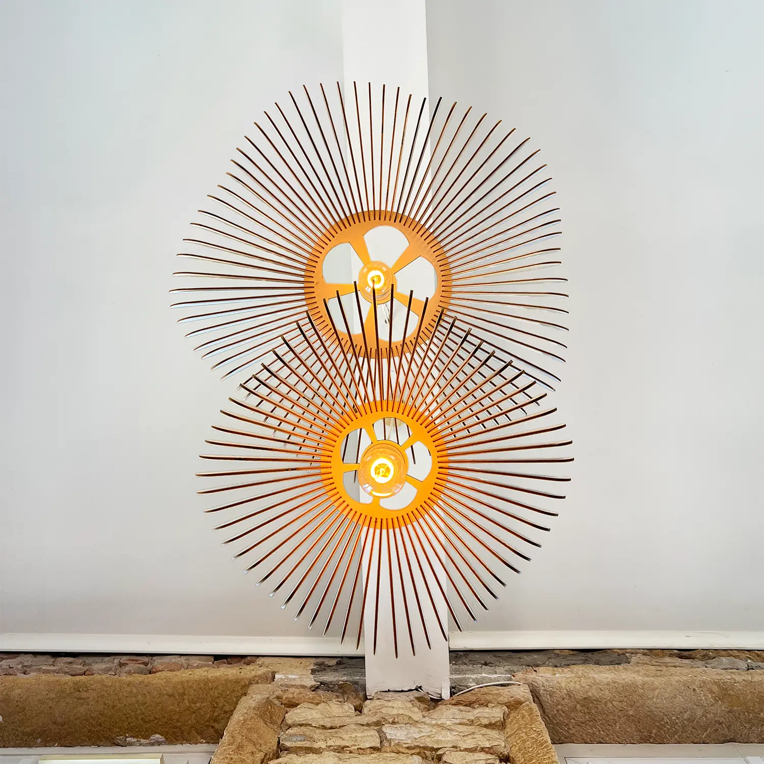 Suspension design bois florale Rose x Atelier Loupiote Suspension design bois florale Rose x Atelier Loupiote – Image 4