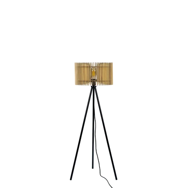 Lampe en bois : lampes à poser, lampadaires et luminaires Lampadaire design en bois Apollon x Atelier Loupiote