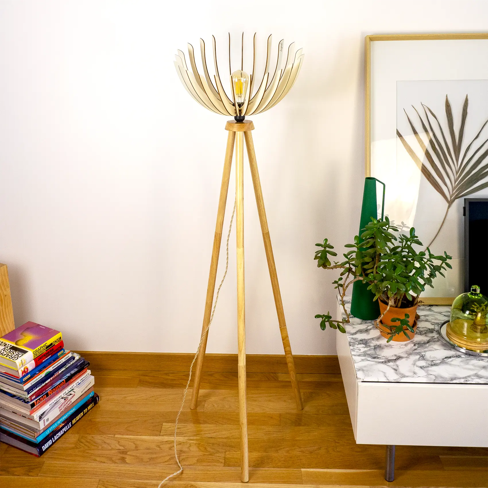 Lampadaire en bois moderne Athéna x Atelier Loupiote Lampadaire en bois moderne Athéna x Atelier Loupiote – Image 15