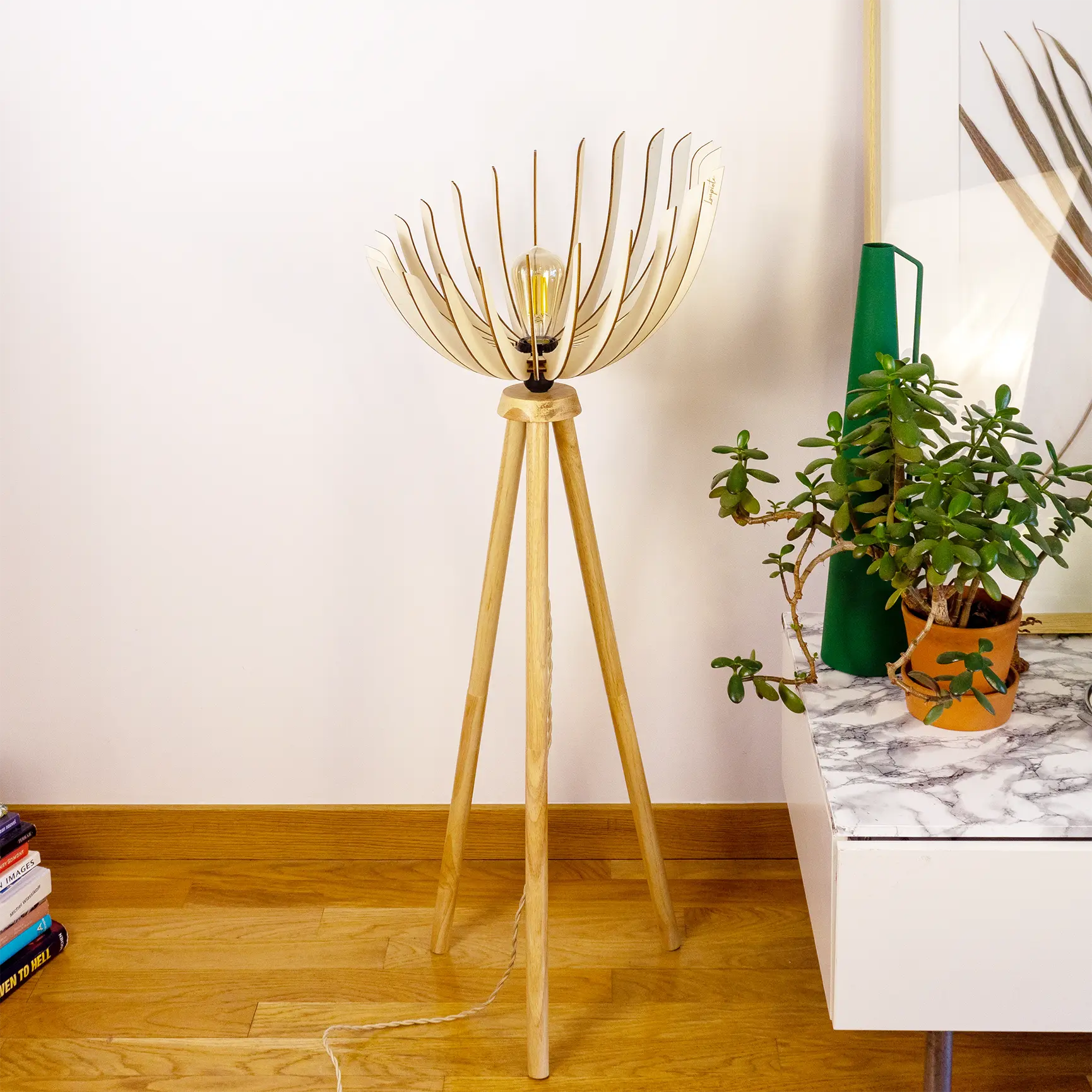 Lampadaire en bois moderne Athéna x Atelier Loupiote Lampadaire en bois moderne Athéna x Atelier Loupiote – Image 12