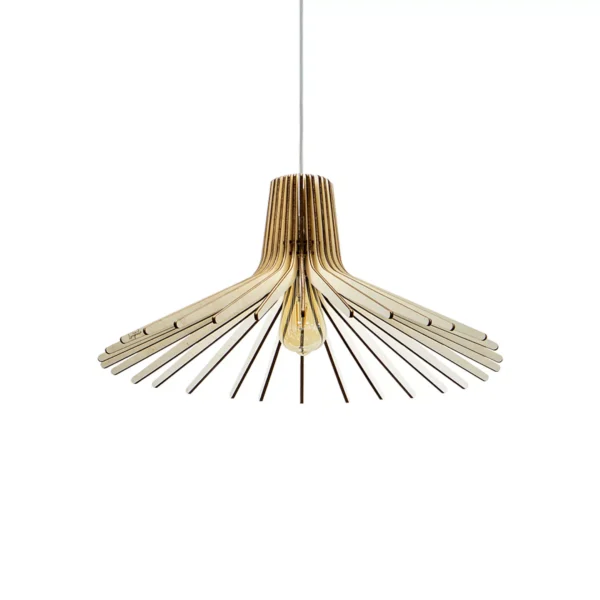 Suspension bois scandinave Azur x Atelier Loupiote – vue 2