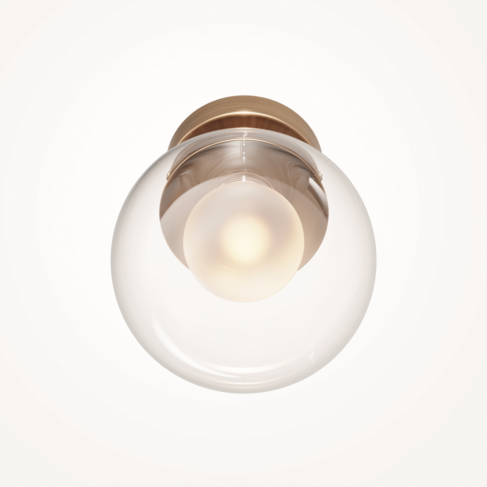 Applique Murale Basic Form — Globe Verre Soufflé Doré applique murale globe verre soufflé doré
