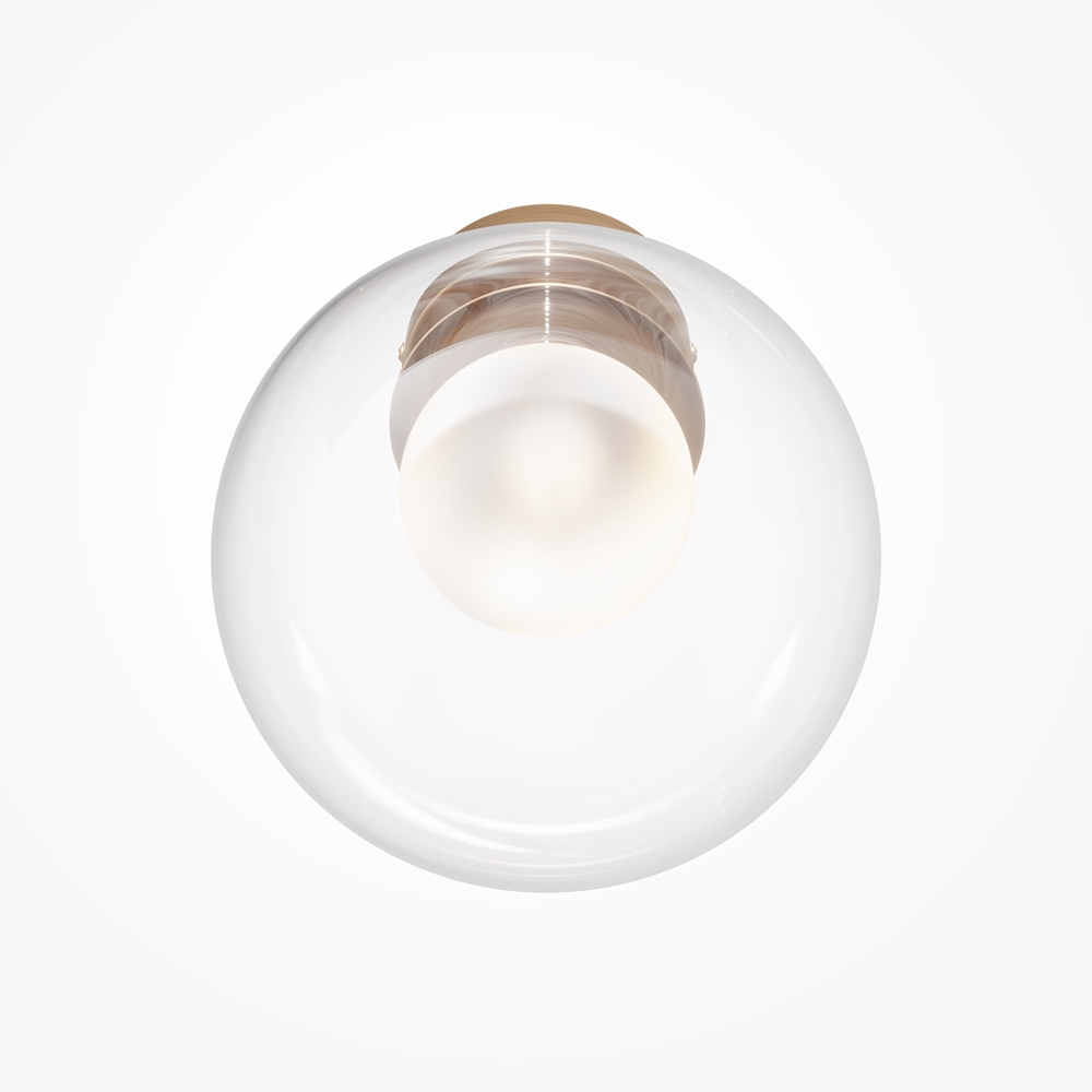 Applique Murale Basic Form — Globe Verre Soufflé Doré applique murale globe verre soufflé doré