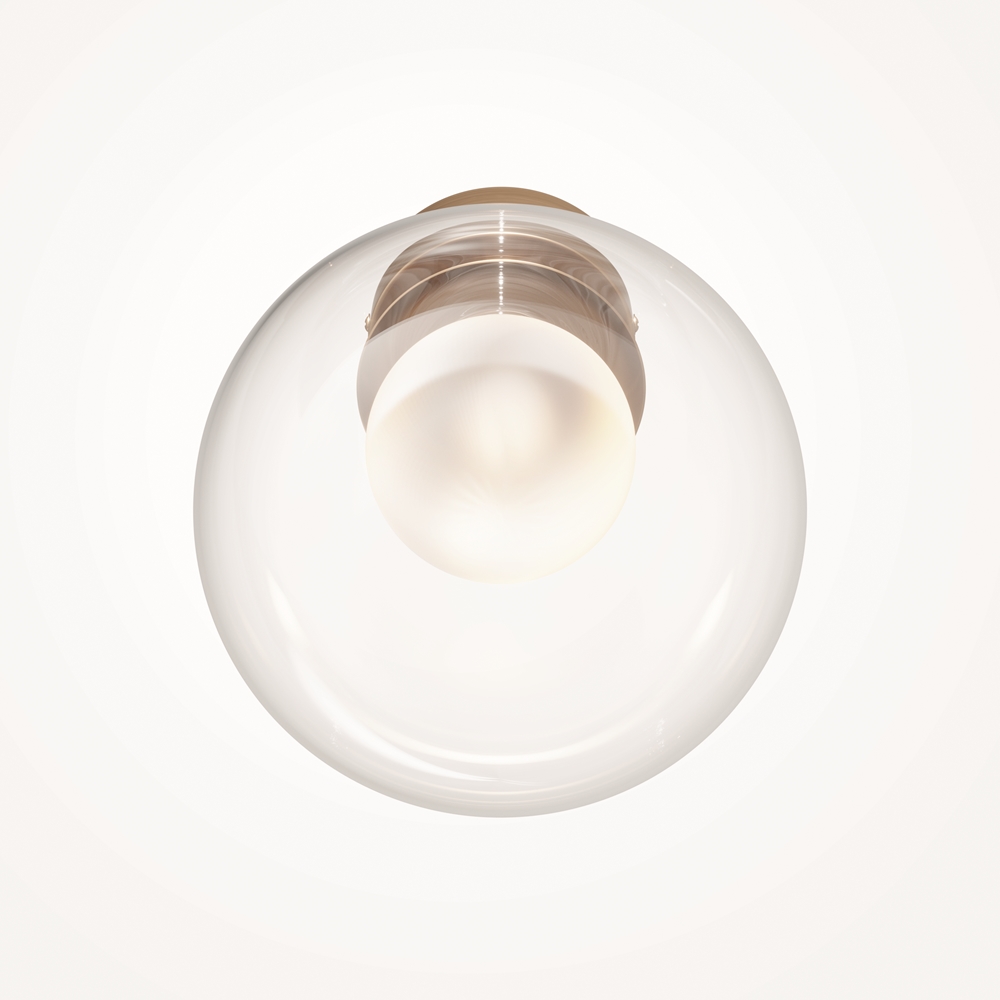 Applique Murale Basic Form — Globe Verre Soufflé Doré applique murale globe verre soufflé doré