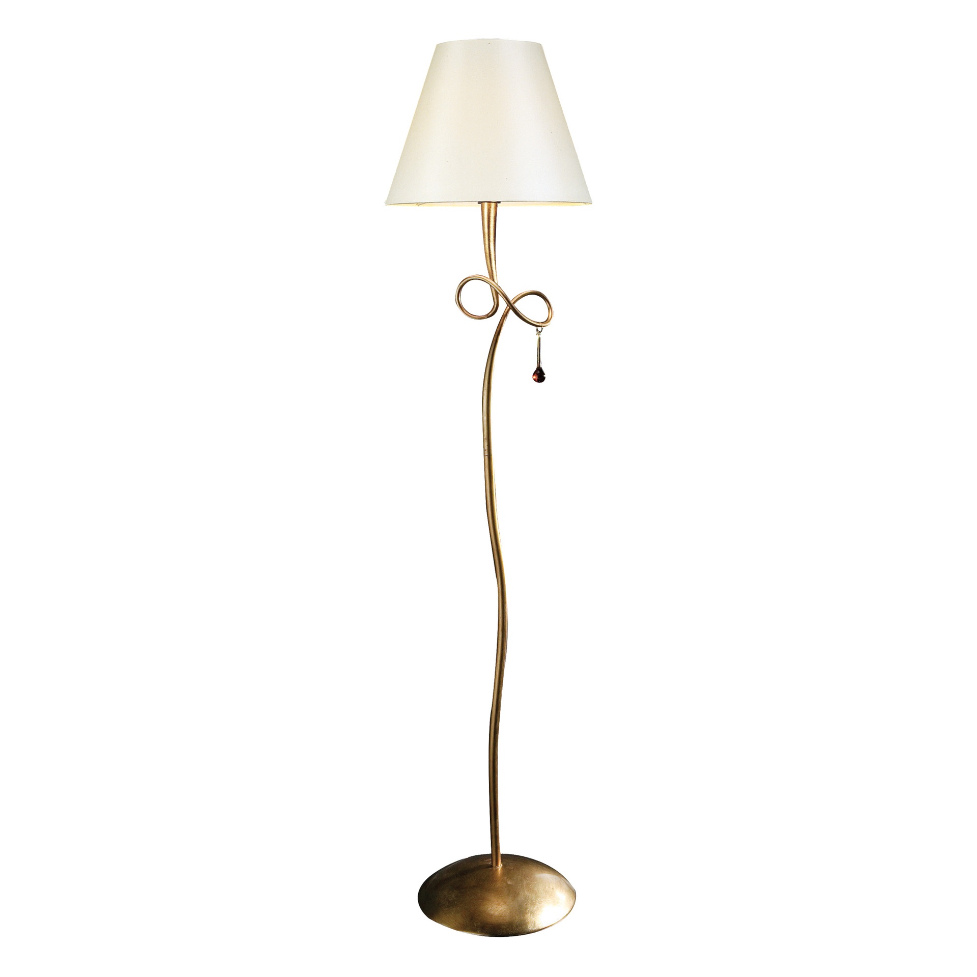 lampadaire doré design