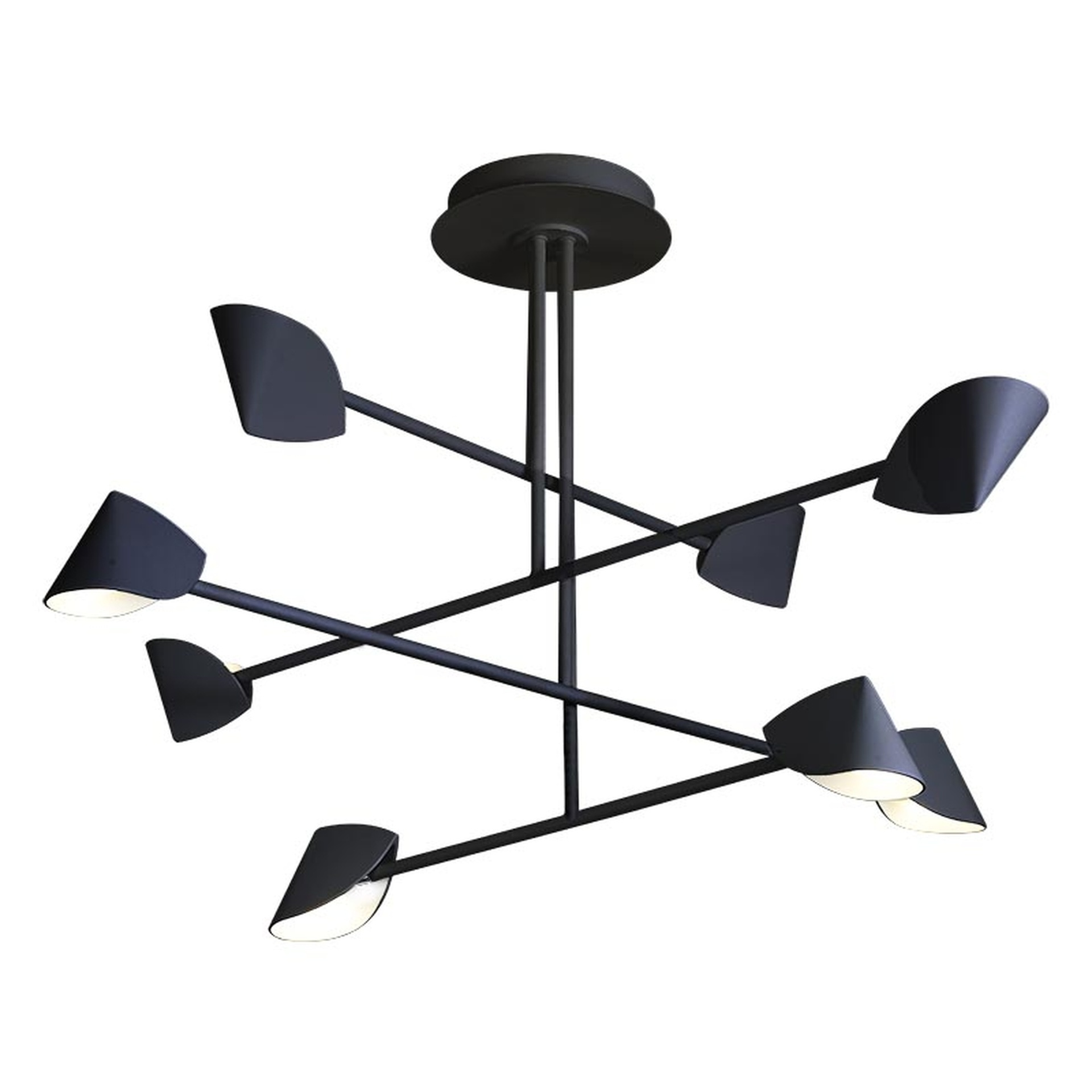 suspension ronde noire capuccina