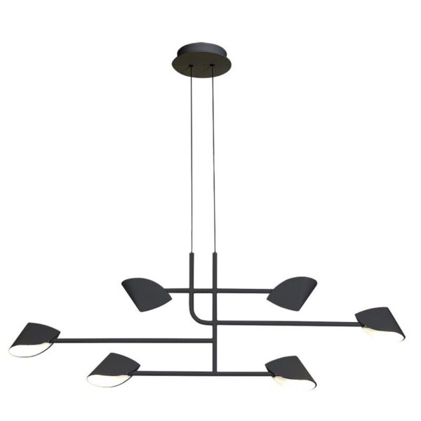 suspension linéaire noire capuccina mantra