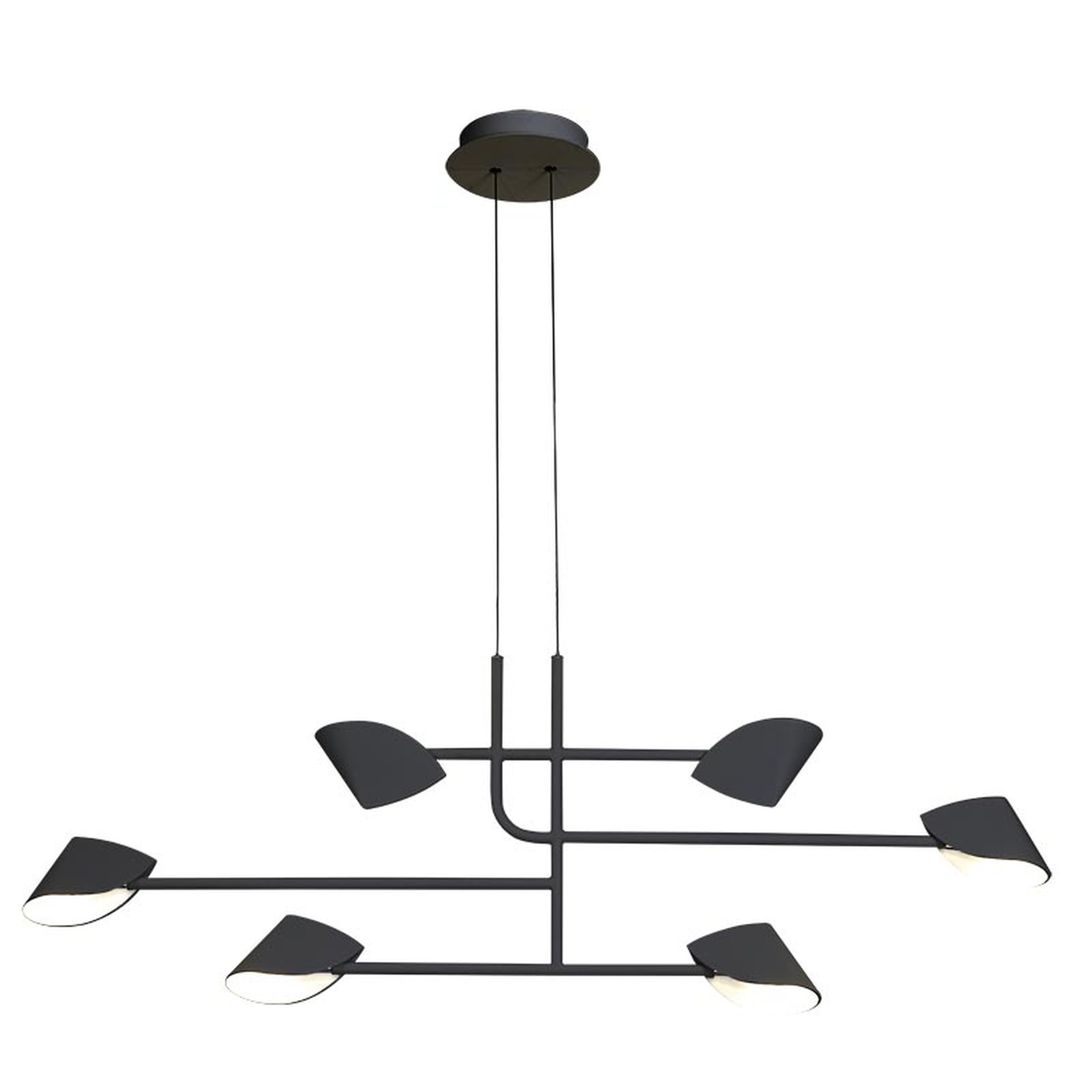 suspension lineaire noire capuccina mantra