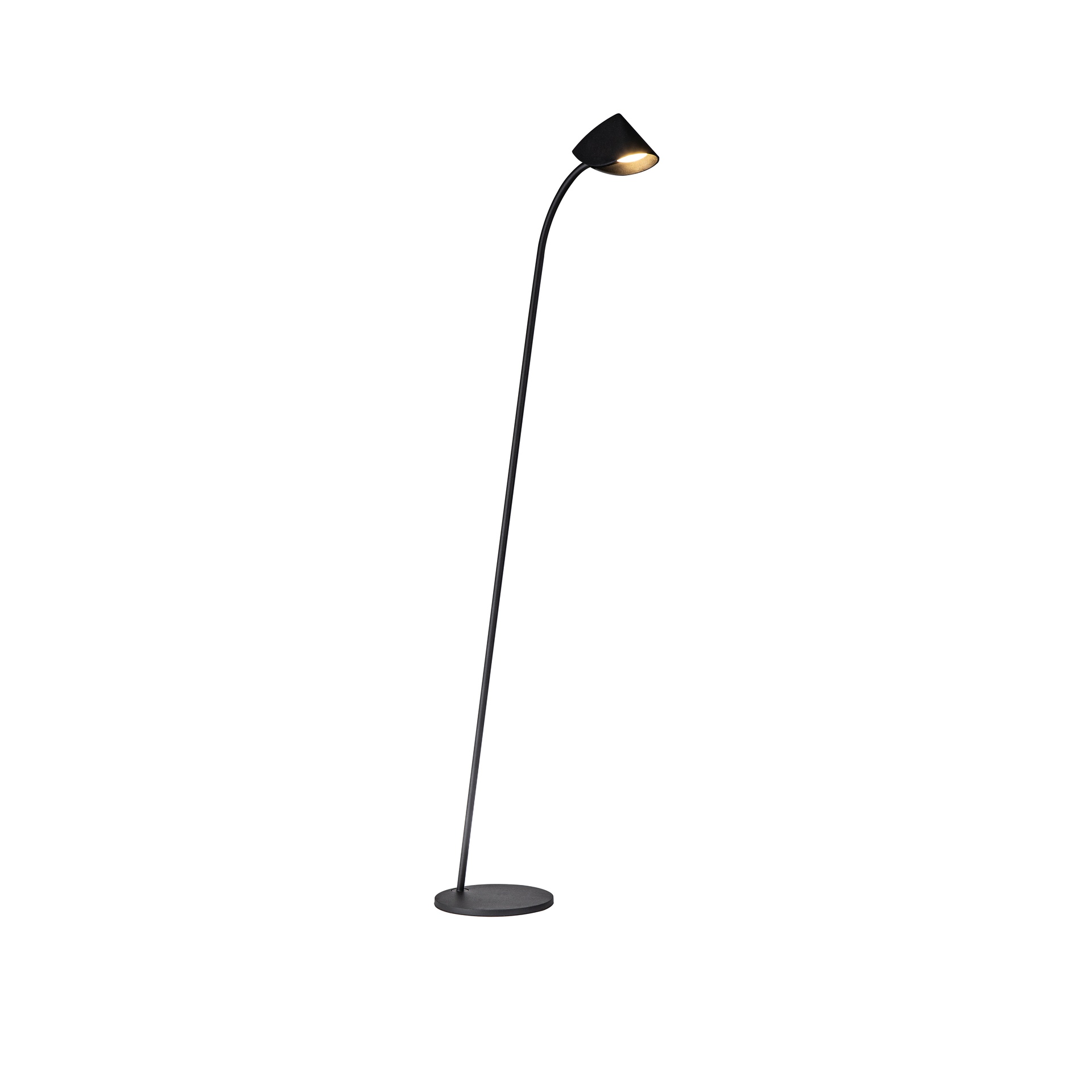 lampadaire noir design capuccina